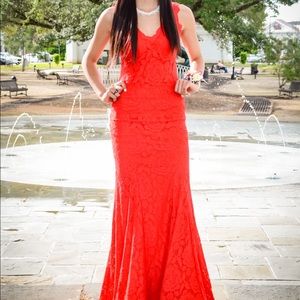 Red Prom dress
